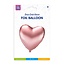 Paper Dreams Folieballon - Hart - Roségoud - 46m