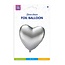 Paper Dreams Folieballon - Hart - Zilver - 46cm