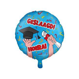 Paper Dreams Folieballon - Geslaagd - Cartoon - 46cm