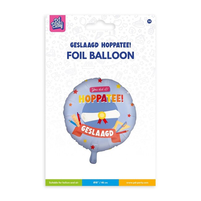 Paper Dreams Folieballon - Geslaagd hoppatee! - 46cm