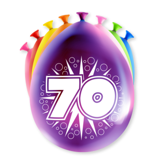 Paper Dreams Ballonnen - 70 jaar - 30cm - 8st.