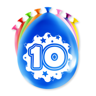 Paper Dreams Ballonnen - 10 jaar - 30cm - 8st.
