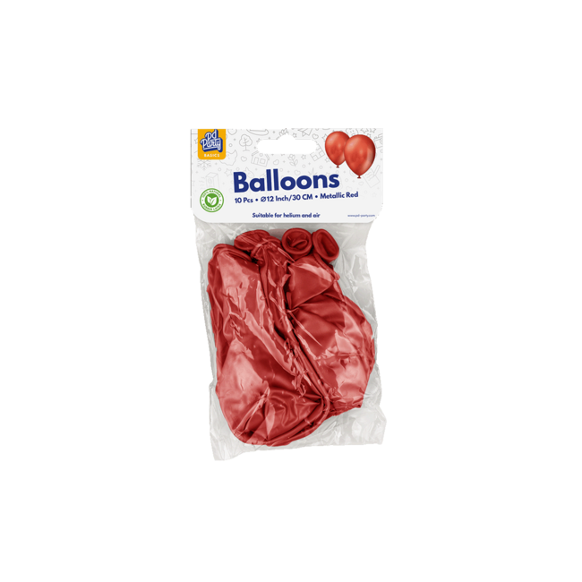 Paper Dreams Ballonnen - Metallic rood - 30cm - 10st.