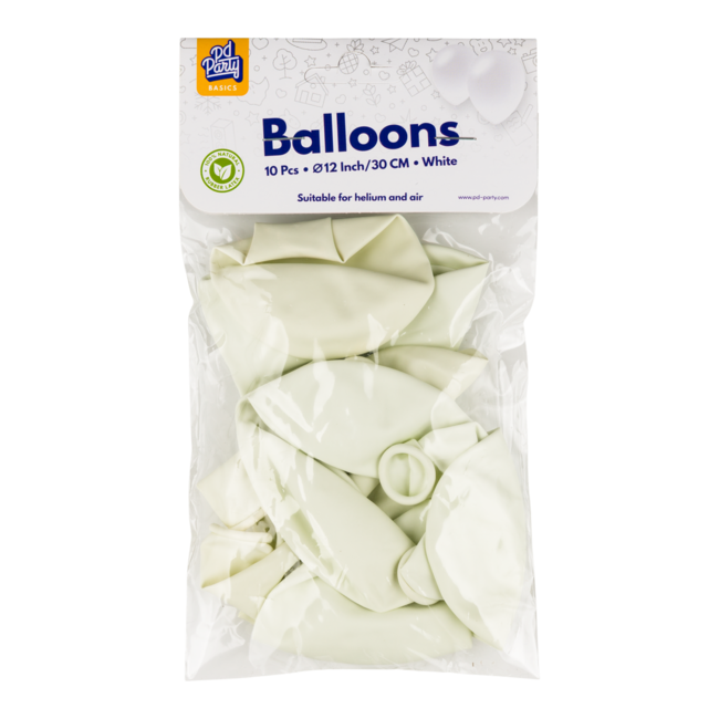Paper Dreams Ballonnen - Wit - 30cm - 10st.