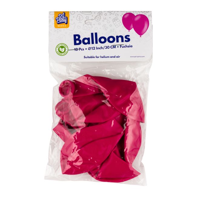 Paper Dreams Ballonnen - Fuchsia / hardroze - 30cm - 10st.