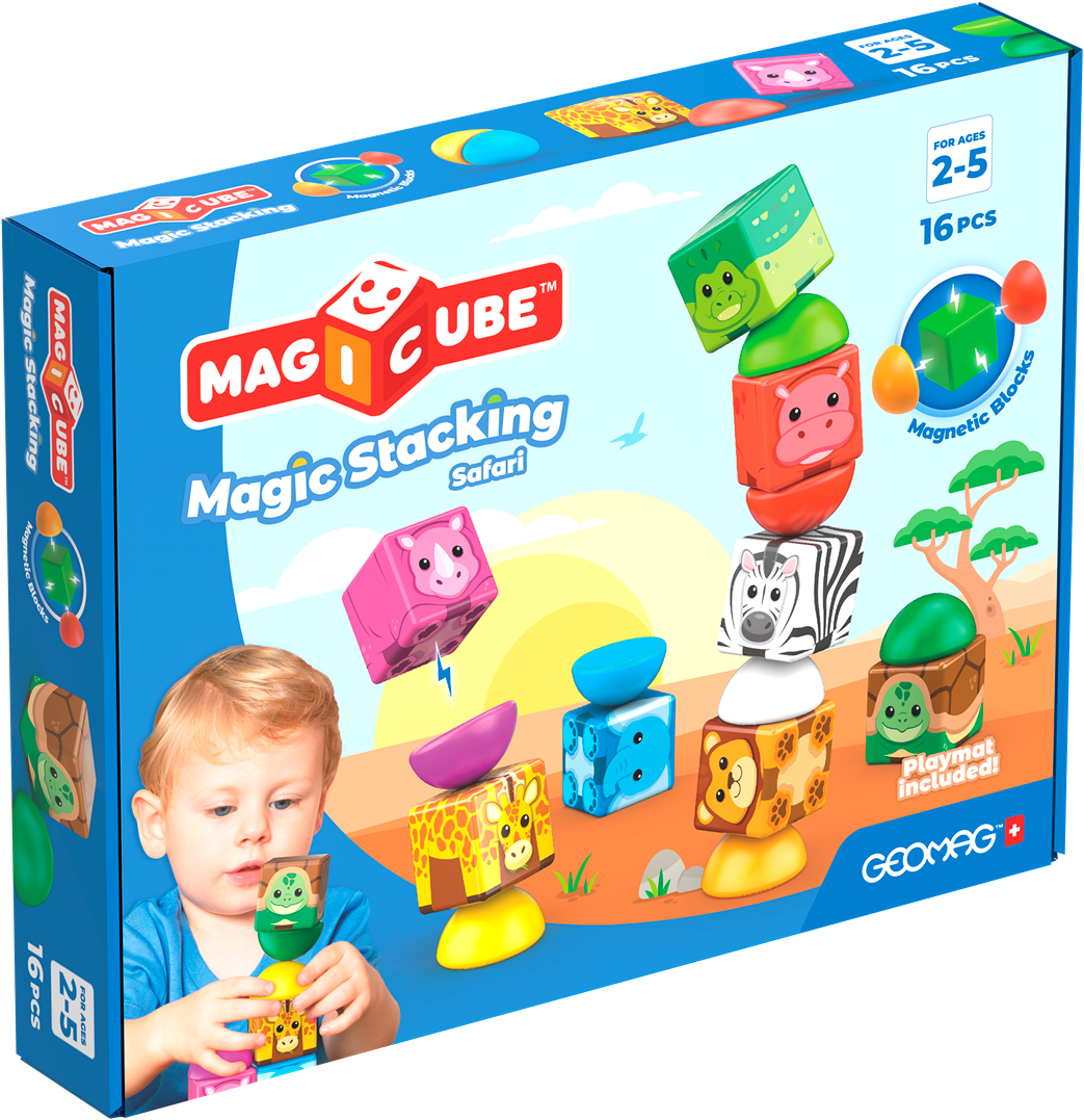 Geomag - Magicube - Magnetische blokken - Safari - 16dlg.