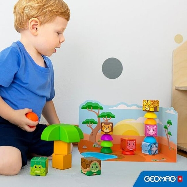 Geomag Geomag - Magicube - Magnetische blokken - Safari - 16dlg.