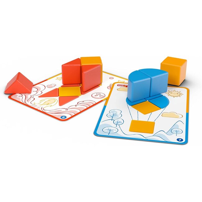 Geomag Geomag - Magicube - Magnetische blokken - Vormen en kaarten - 16dlg.