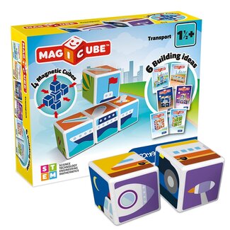 Geomag Geomag - Magicube - Magnetische blokken - Transport en kaarten - 7dlg.
