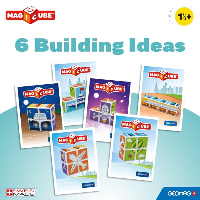 Geomag Geomag - Magicube - Magnetische blokken - Transport en kaarten - 7dlg.