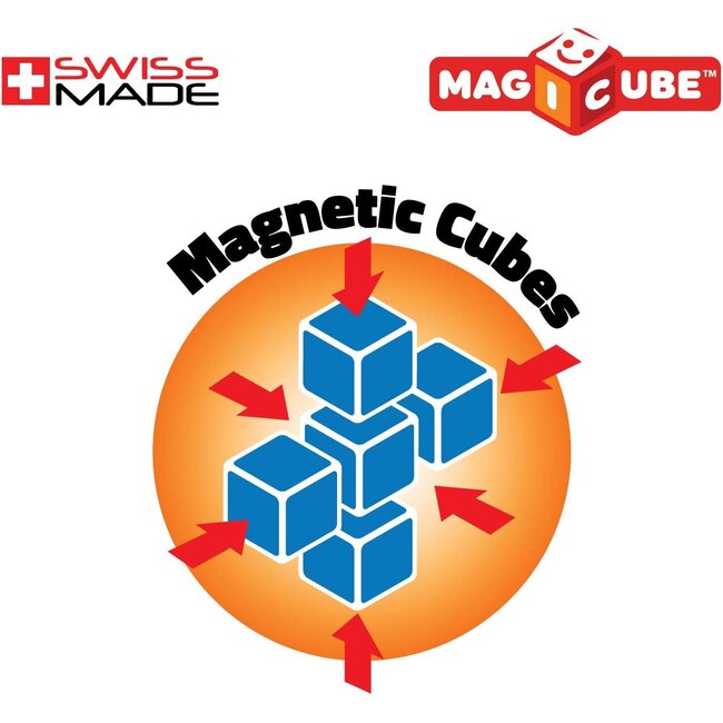 Geomag Geomag - Magicube - Magnetische blokken - Transport en kaarten - 7dlg.