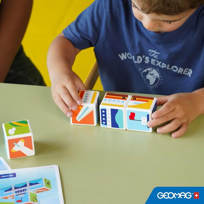 Geomag Geomag - Magicube - Magnetische blokken - Transport en kaarten - 7dlg.