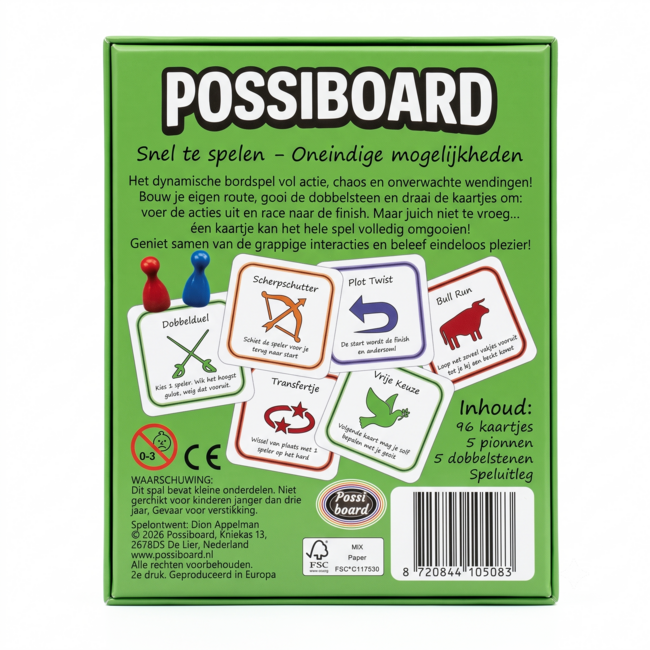 1234feest Possiboard - Dobbelspel - 8+ (lokale ontwikkelaar)