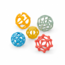 Tickit Tickit - Silisoft - Flexibele Ballen - Regenboog - 5dlg.