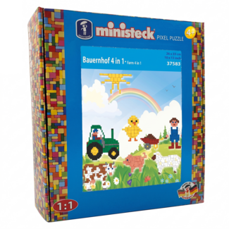Ministeck Ministeck - Mozaïek - Farm - 4in1 - XL box - 1000dlg.