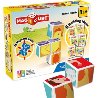 Geomag Geomag - Magicube - Magnetische blokken - Dieren vrienden en kaarten - 7dlg.