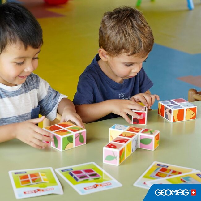 Geomag Geomag - Magicube - Magnetische blokken - Dieren vrienden en kaarten - 7dlg.