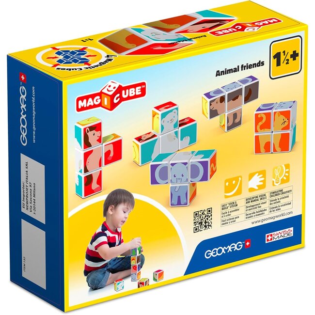 Geomag Geomag - Magicube - Magnetische blokken - Dieren vrienden en kaarten - 7dlg.