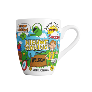 Paper Dreams Mok - Nieuwe woning - Cartoon