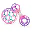Grijpspeeltjes set - Oball - Babybal & rammelaar - Roze/paars