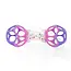 Grijpspeeltjes set - Oball - Babybal & rammelaar - Roze/paars