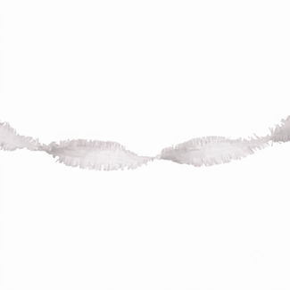 Haza-Witbaard Draaislinger - Crepe - Wit - 24 meter