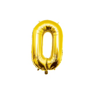 Paper Dreams Folieballon - 0 jaar - Goud - 40cm - Niet geschikt voor helium