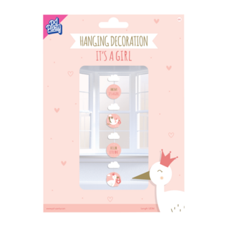 Paper Dreams Hangdecoratie - It's a girl - 14x120cm