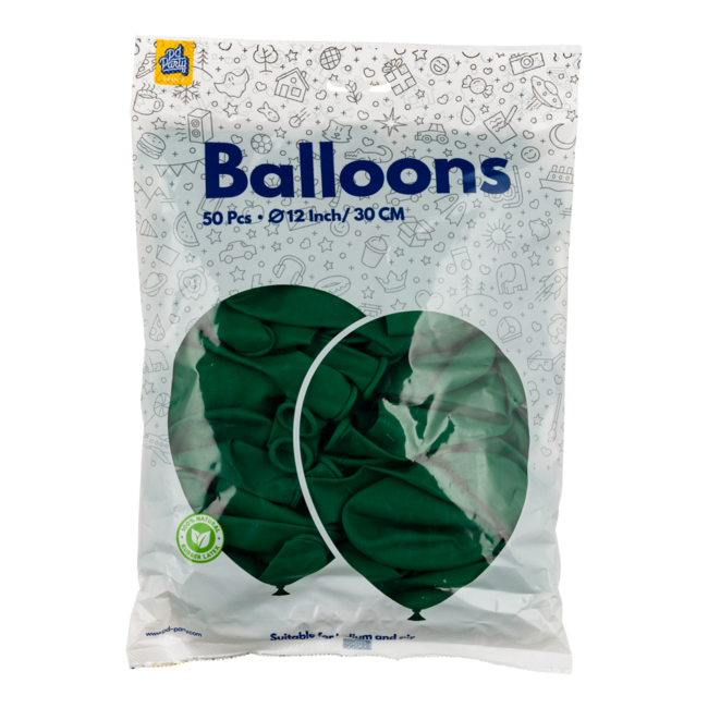 Paper Dreams Ballonnen - Donker groen - 30cm - 50st.