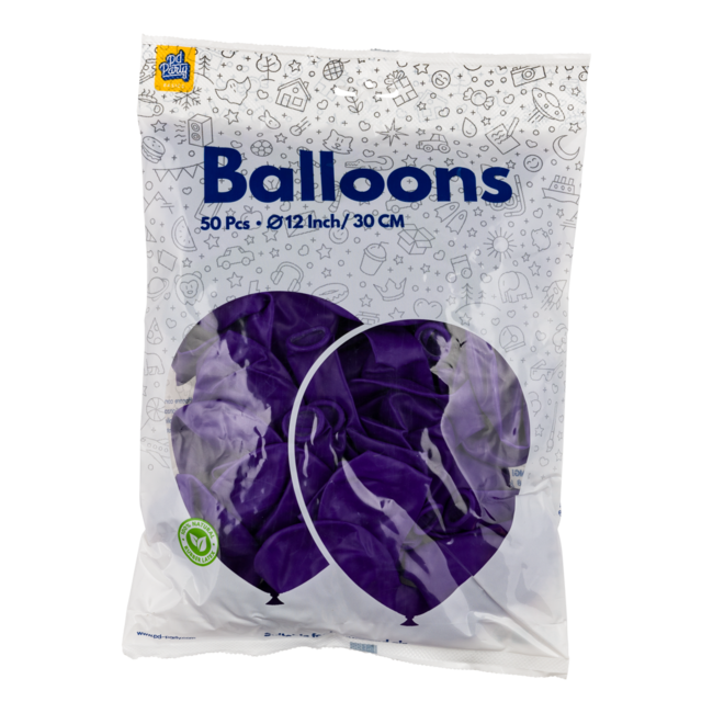 Paper Dreams Ballonnen - Paars - 30cm - 50st.