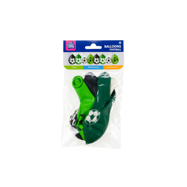 Paper Dreams Ballonnen - Voetbal - 30cm - 8st.