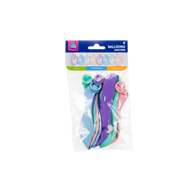 Paper Dreams Ballonnen - Eenhoorn / unicorn - 30cm - 8st.