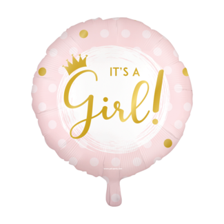 Paper Dreams Folieballon - It's a girl - 46cm - Zonder vulling