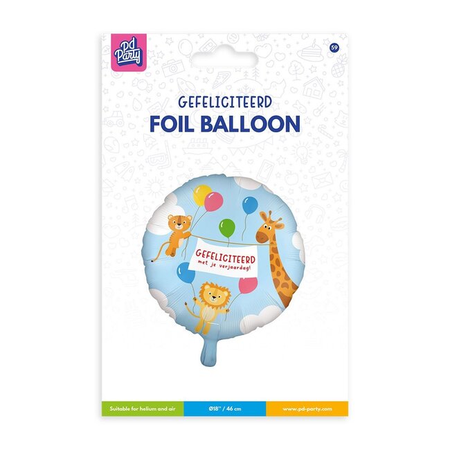 Paper Dreams Folieballon - Gefeliciteerd met je verjaardag! - 46cm - Zonder vulling