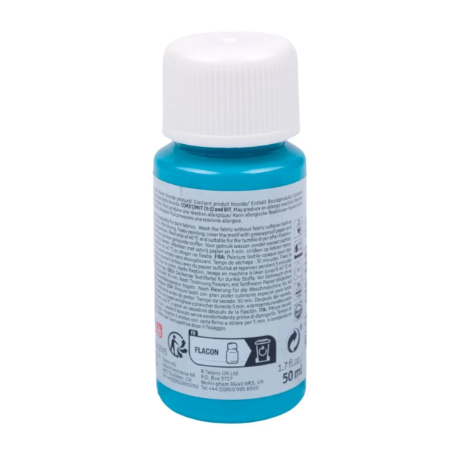 Royal Talens Textielverf - Turquoise blauw - Art Creation - 50ml