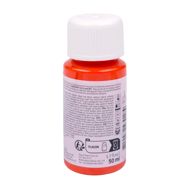 Royal Talens Textielverf - Warm oranje - Art Creation - 50ml