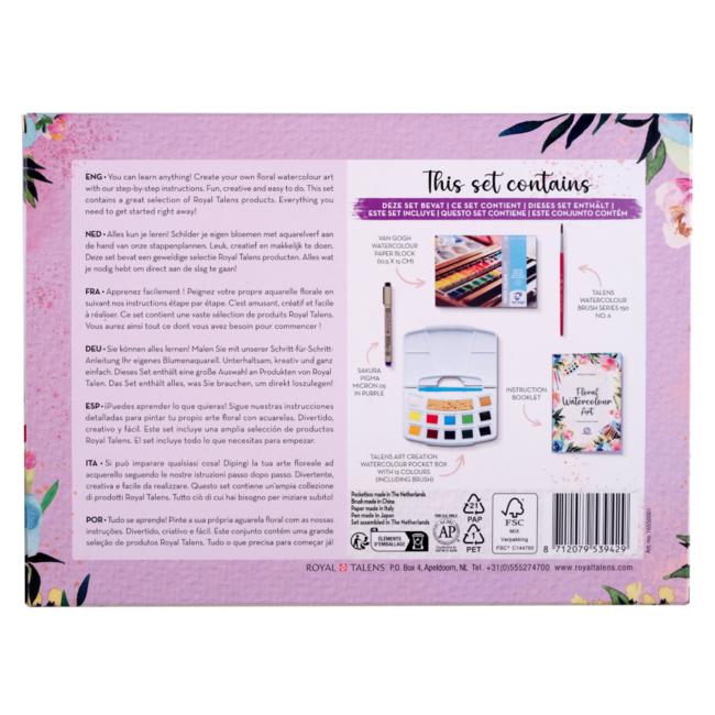 Royal Talens Aquarelverfset - Floral