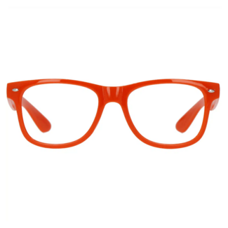 Folat Bril - Blues brothers - Oranje - Zonder glas