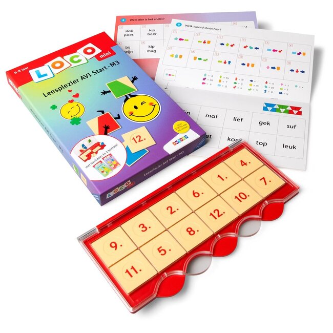 Loco Leerspellen Loco Mini - Pakket -  Leesplezier - AVI Start-M3 - 6-8 jaar