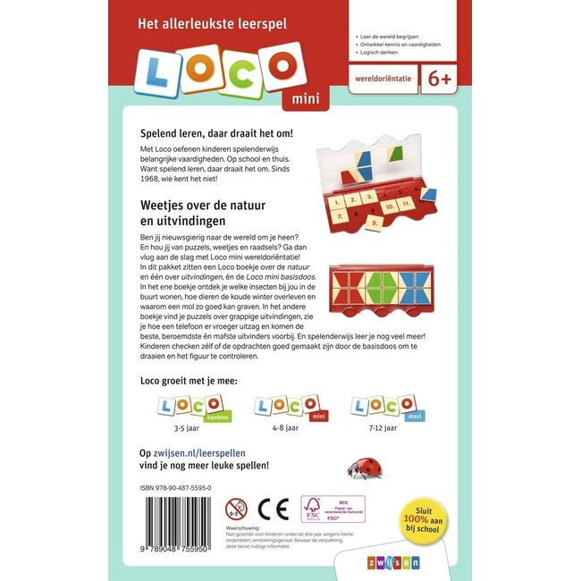 Loco Leerspellen Loco Mini - Pakket - Weetjes over natuur en uitvindingen - 6-8 jaar