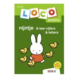Loco Leerspellen Loco Bambino - Boekje - Nijntje - Ik leer cijfers en letters - 3-5 jaar