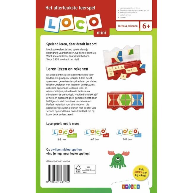 Loco Leerspellen Loco Mini - Pakket -  Ik zit in groep 3 - Leerjaar 1 - 6-7 jaar