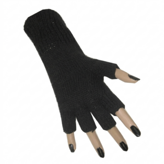 PartyXplosion Handschoenen - Zwart - Vingerloos