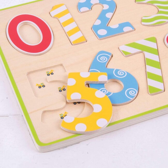 BigJigs Puzzel - Cijfers - 10st.