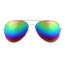 PartyXplosion Bril - Piloot - Regenboog