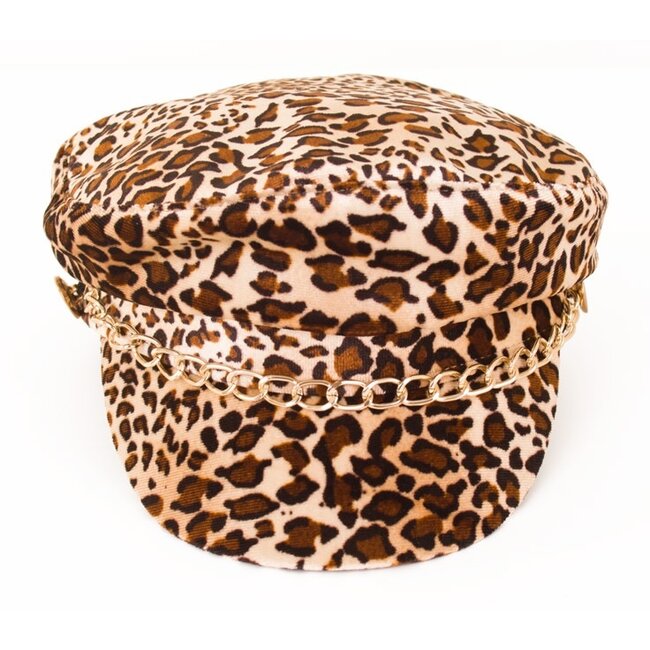 PartyXplosion Pet - Panterprint - Met goudkleurige ketting