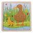 BigJigs Puzzel - Eend met kuiken - Hout - 18x18cm - 16st.