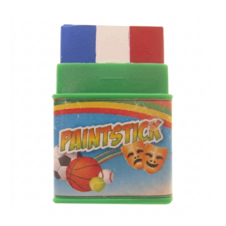 PartyXplosion Schminkstift - Push-up paint stick - Mini - Rood, wit, blauw - 7gr.