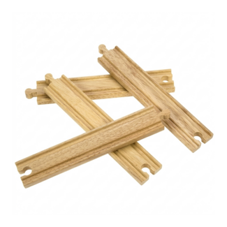 BigJigs Rails - Rechte stukken - Lang - 4dlg.