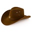 PartyXplosion Hoed - Bruin - Cowboy - Luxe